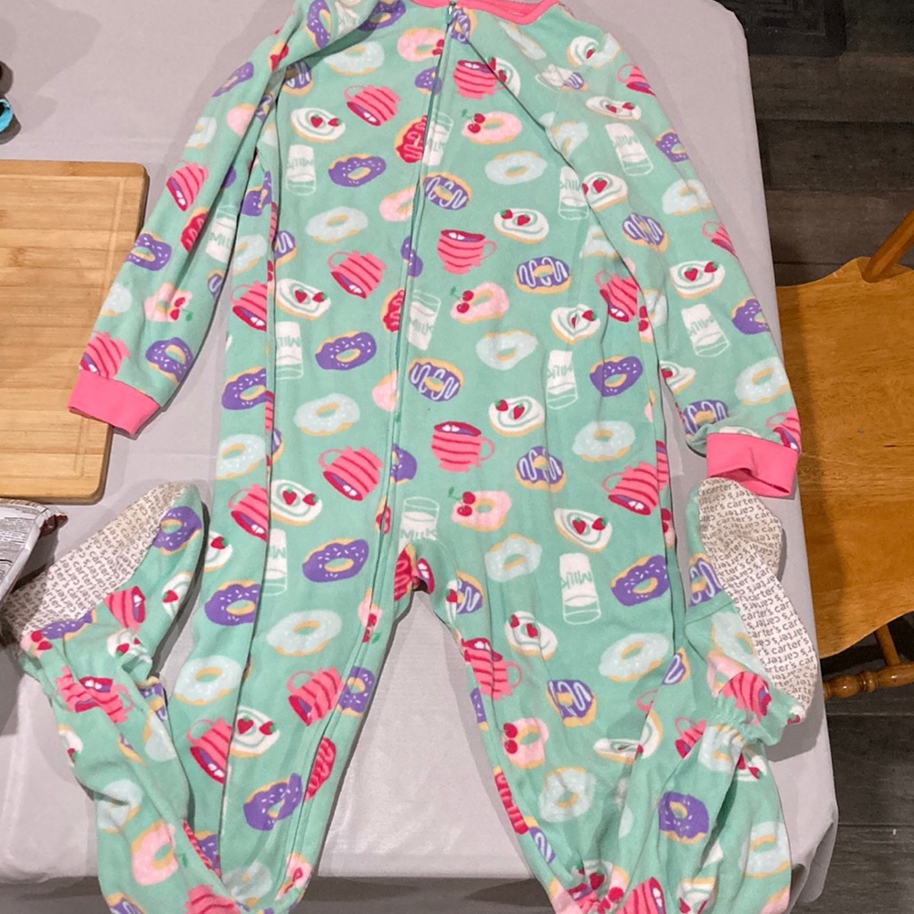 Carter's Mint Green w/ Decor Onesie PJ